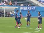 横浜F・マリノスの松田直樹、栗原勇蔵、山瀬功治、小椋祥平