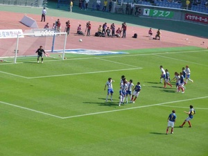 ガンバ大阪戦での横浜F・マリノス中村俊輔のフリーキック