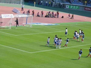 ガンバ大阪戦での横浜F・マリノス中村俊輔のフリーキック