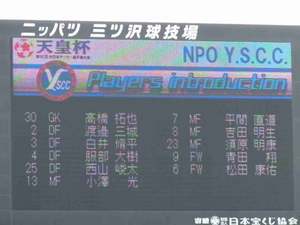 第92回天皇杯 2回戦 横浜F・マリノス vs Y.S.C.C.