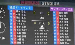 横浜F・マリノス vs」サンフレッチェ広島